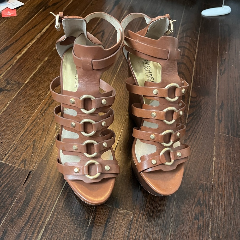 Michael Kors Tan Strappy Sandals